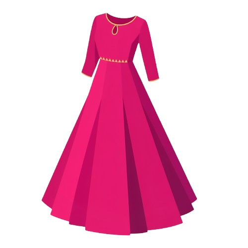 Elegant Pink Long Sleeve Maxi Dress