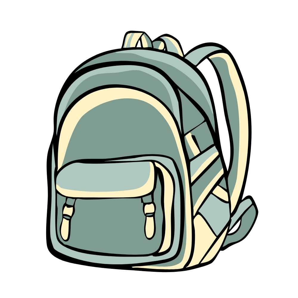 Light Blue Casual Backpack