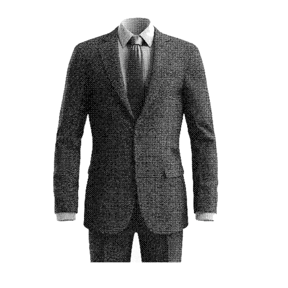Men's White Shirt & Blue Trouser Formal Set