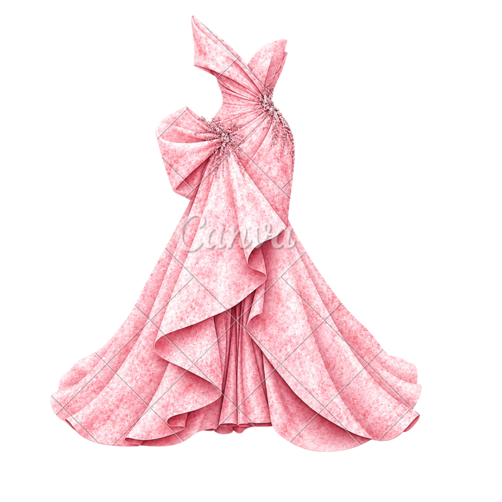 Pink Elegant Party Wear Frock